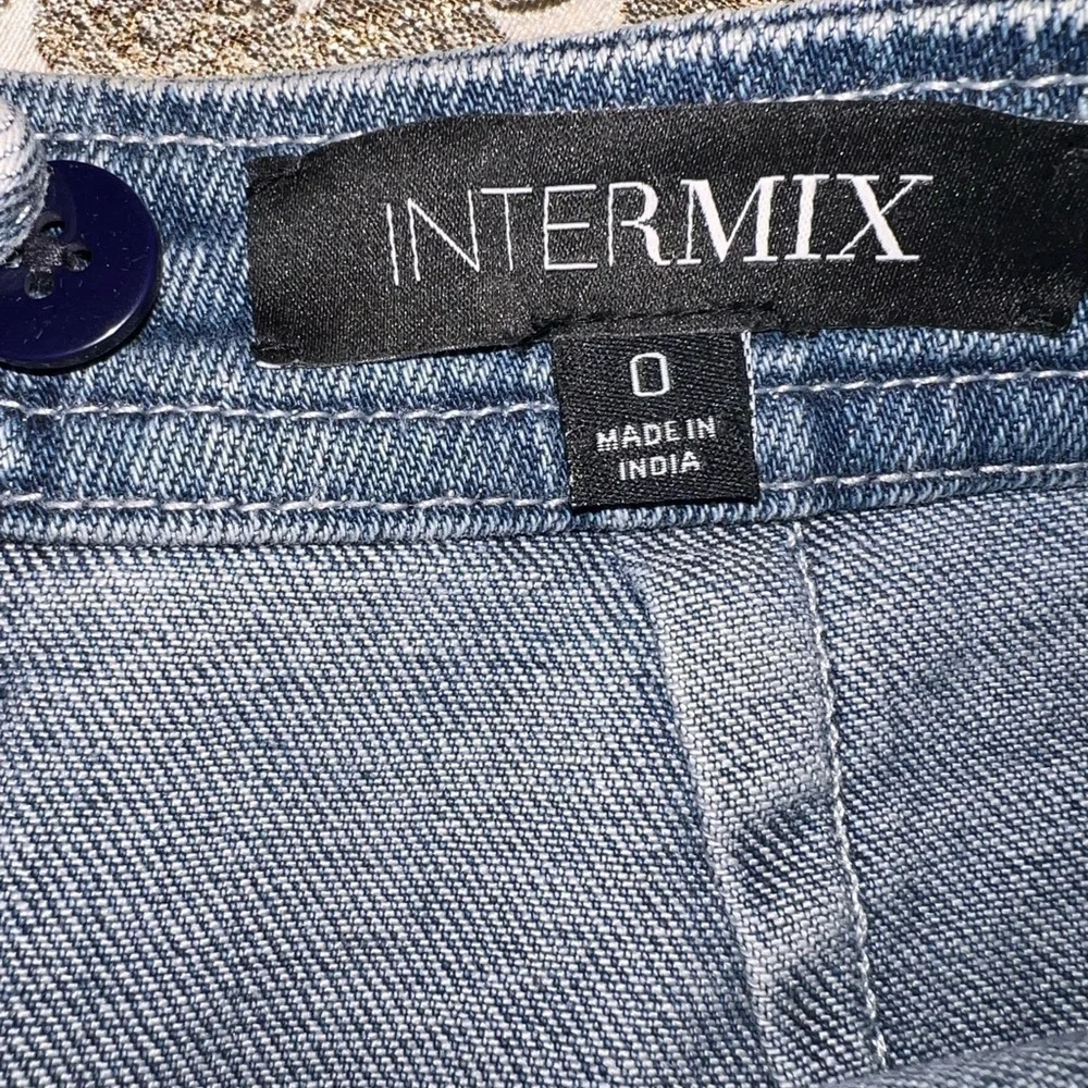 Denim Ruffle Hem Skirt - Picture 3 of 5